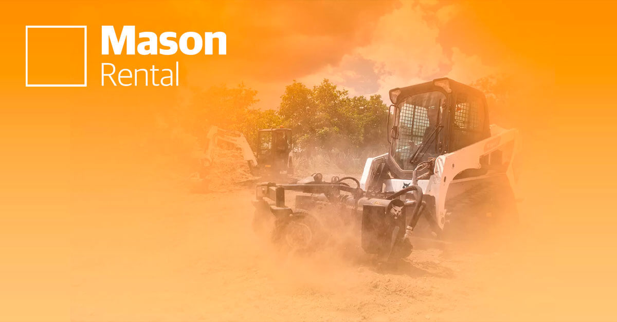 Minicarregadeiras e miniescavadeiras Bobcat Mason Rental